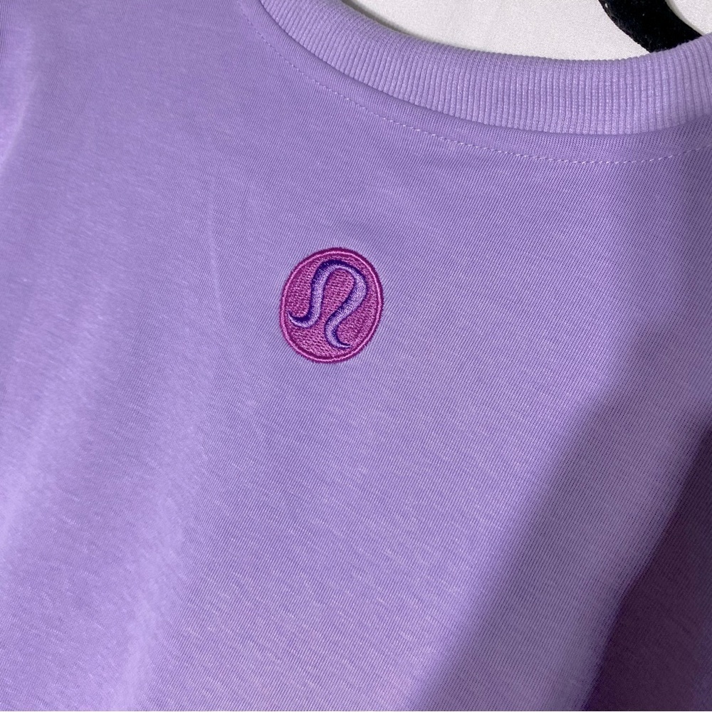 Lululemon Athletica Lilac Smoke Perfectly Oversized Crew Neck Sweatshirt S - Picture 3 of 14